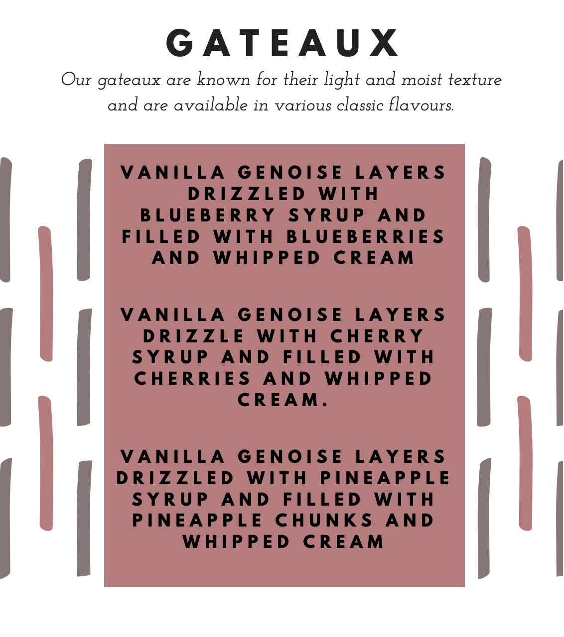 Gateaux Flavours